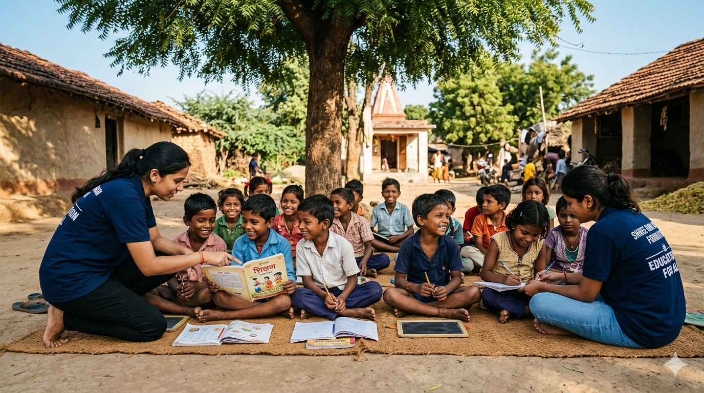 ग्रामीण क्षेत्रों में गरीब बच्चों को शिक्षा: एक बेहतर कल की नींव के लिए हमें सहयोग करें